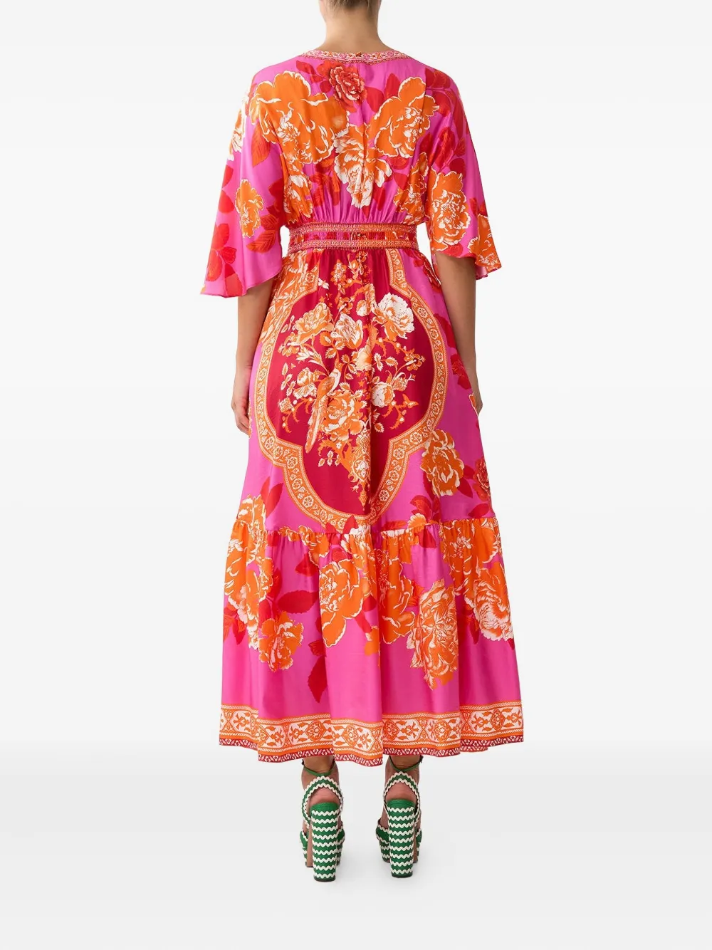 Camilla Tiles Of Türkiye midi-jurk Roze