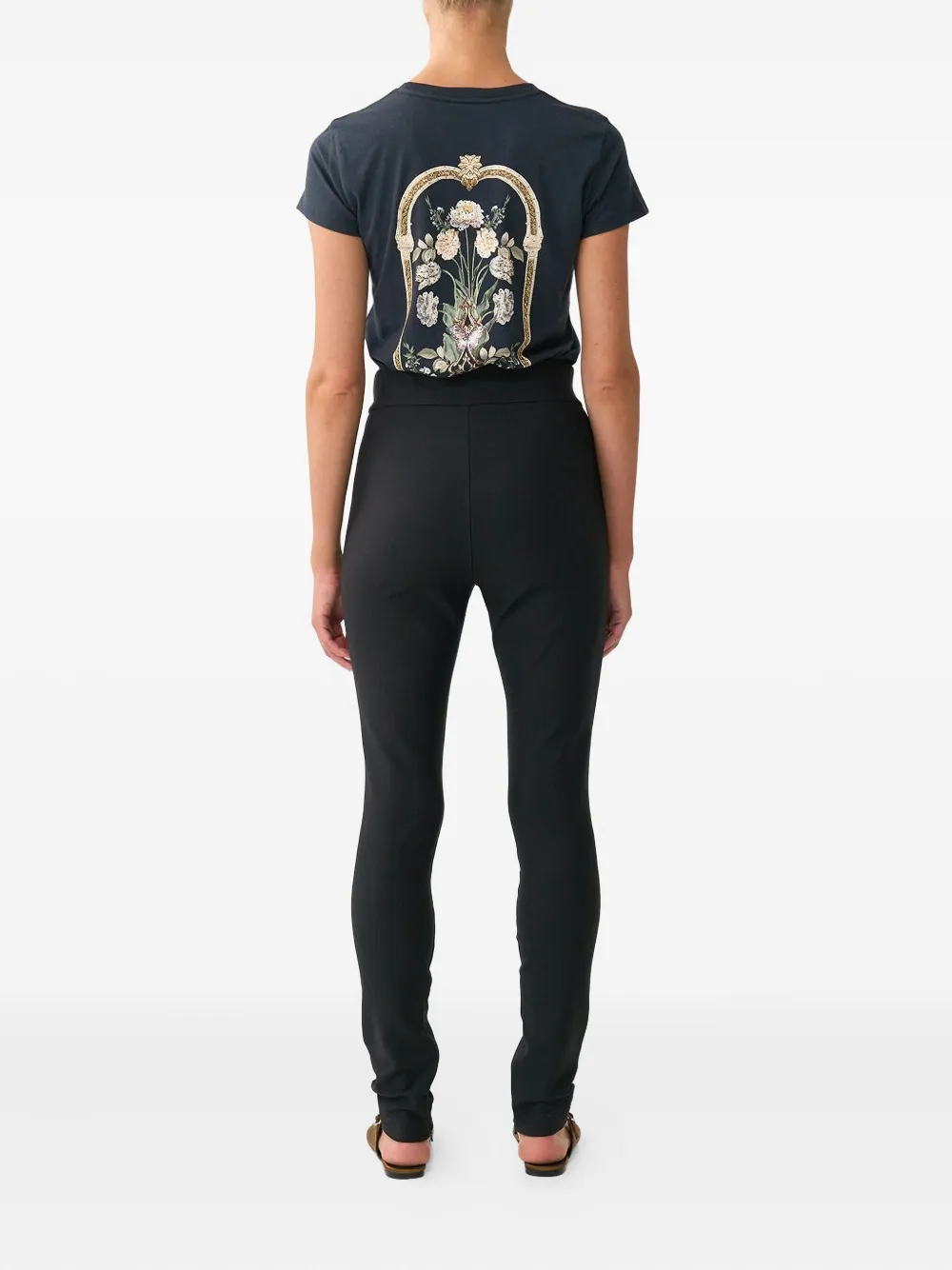 Camilla Broek verfraaid met knoop Zwart