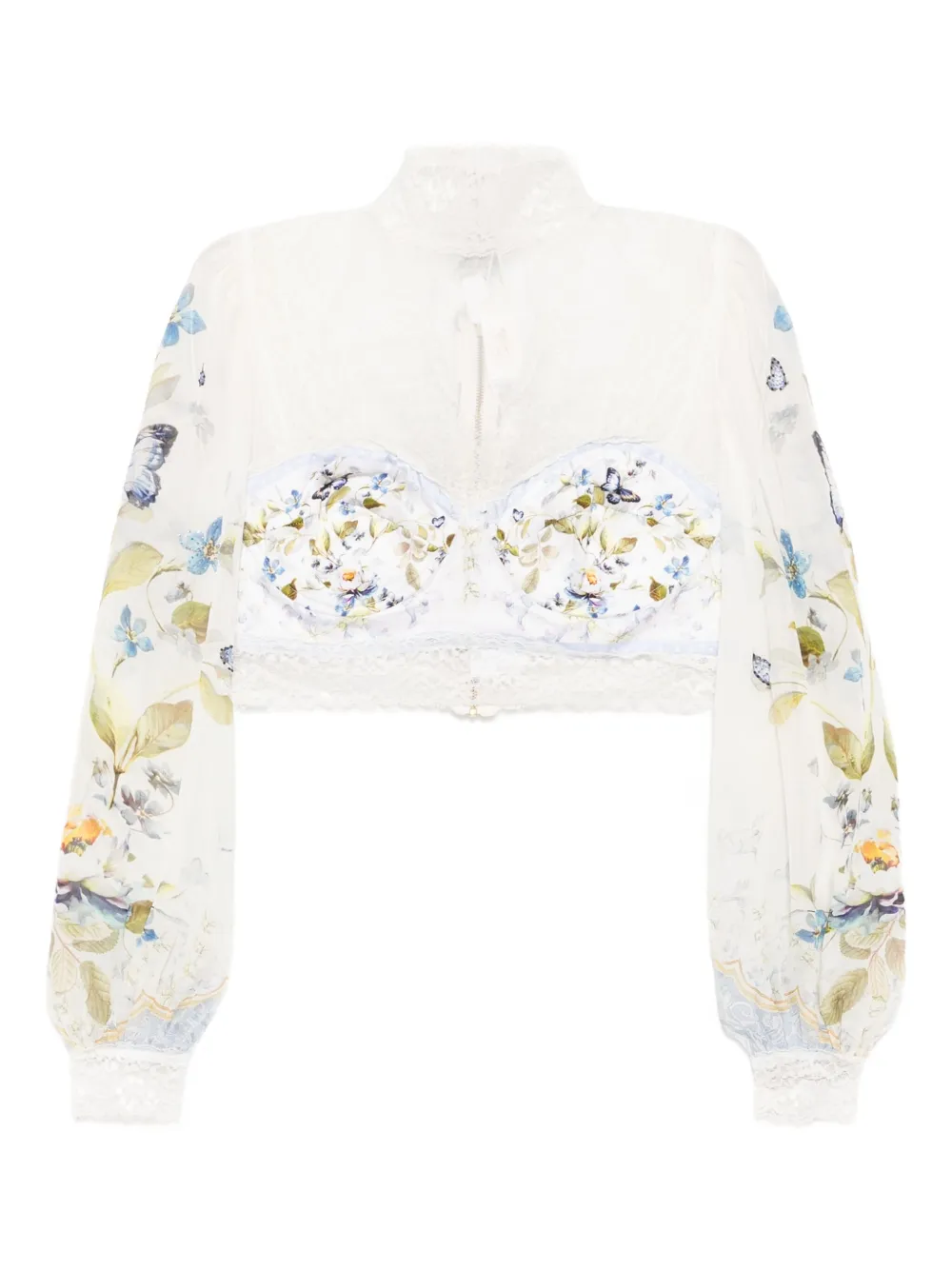 Camilla Botanical Ballads crop top | Neutrals | Image 1