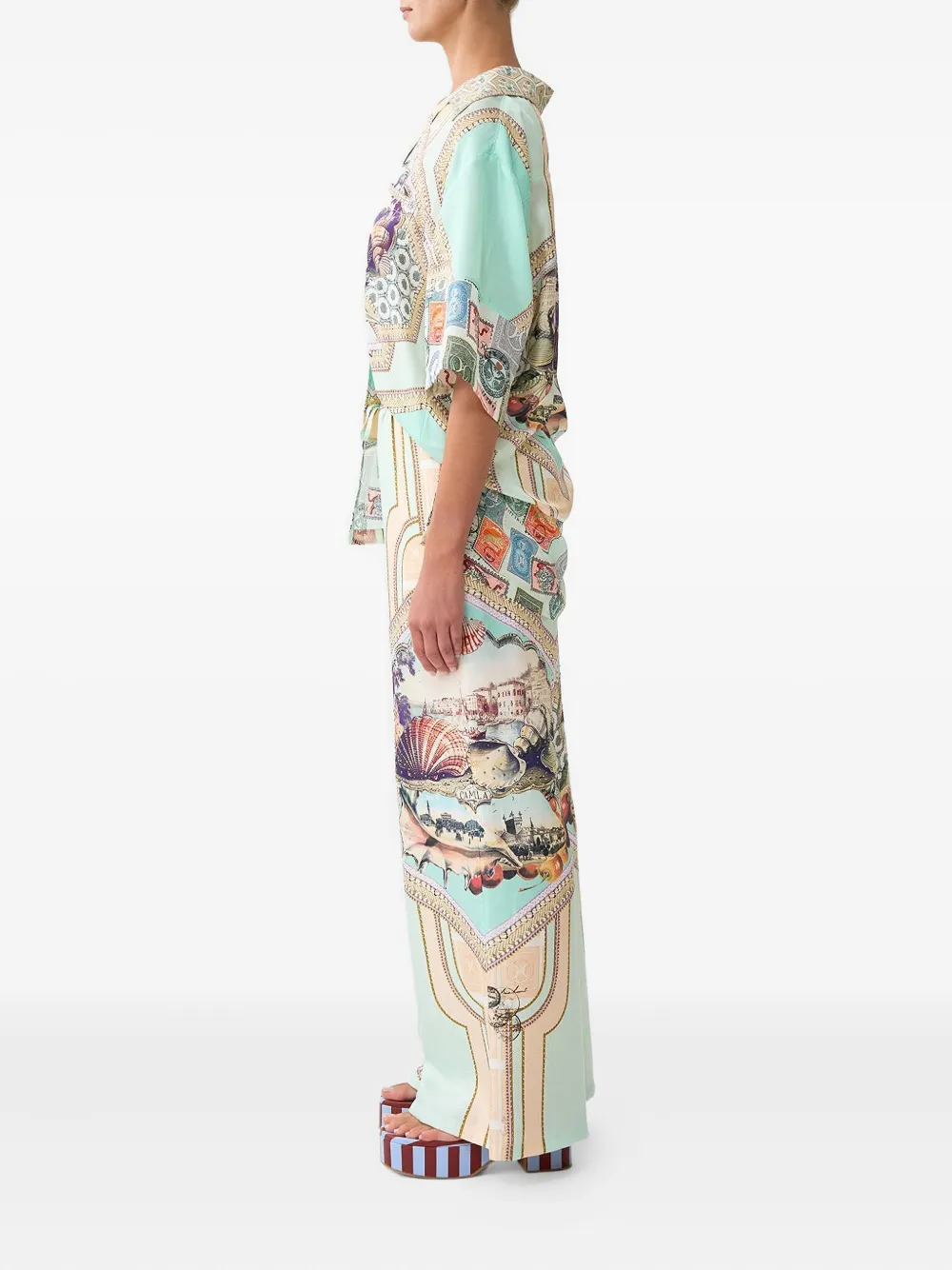 Camilla With Love From Türkiye trousers - Groen
