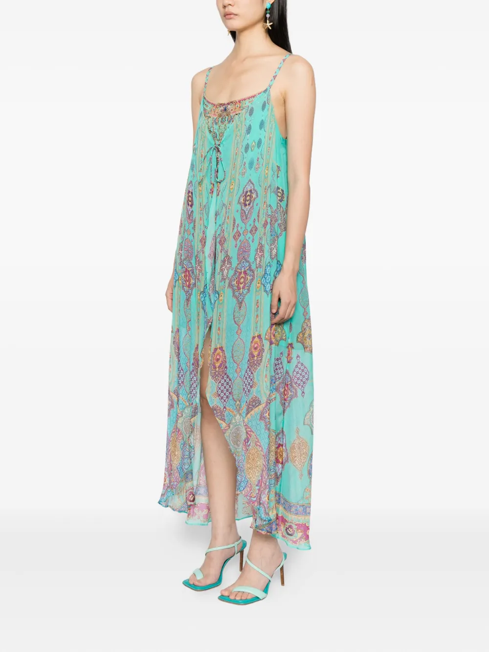 Camilla The Concubine's Corridor gelaagde jurk Groen