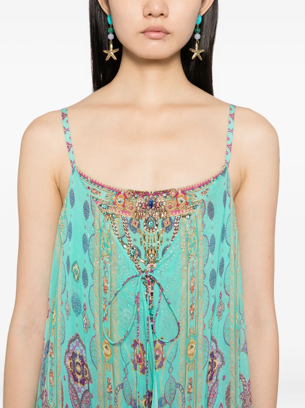 Camilla The Concubine's Corridor gelaagde jurk Groen