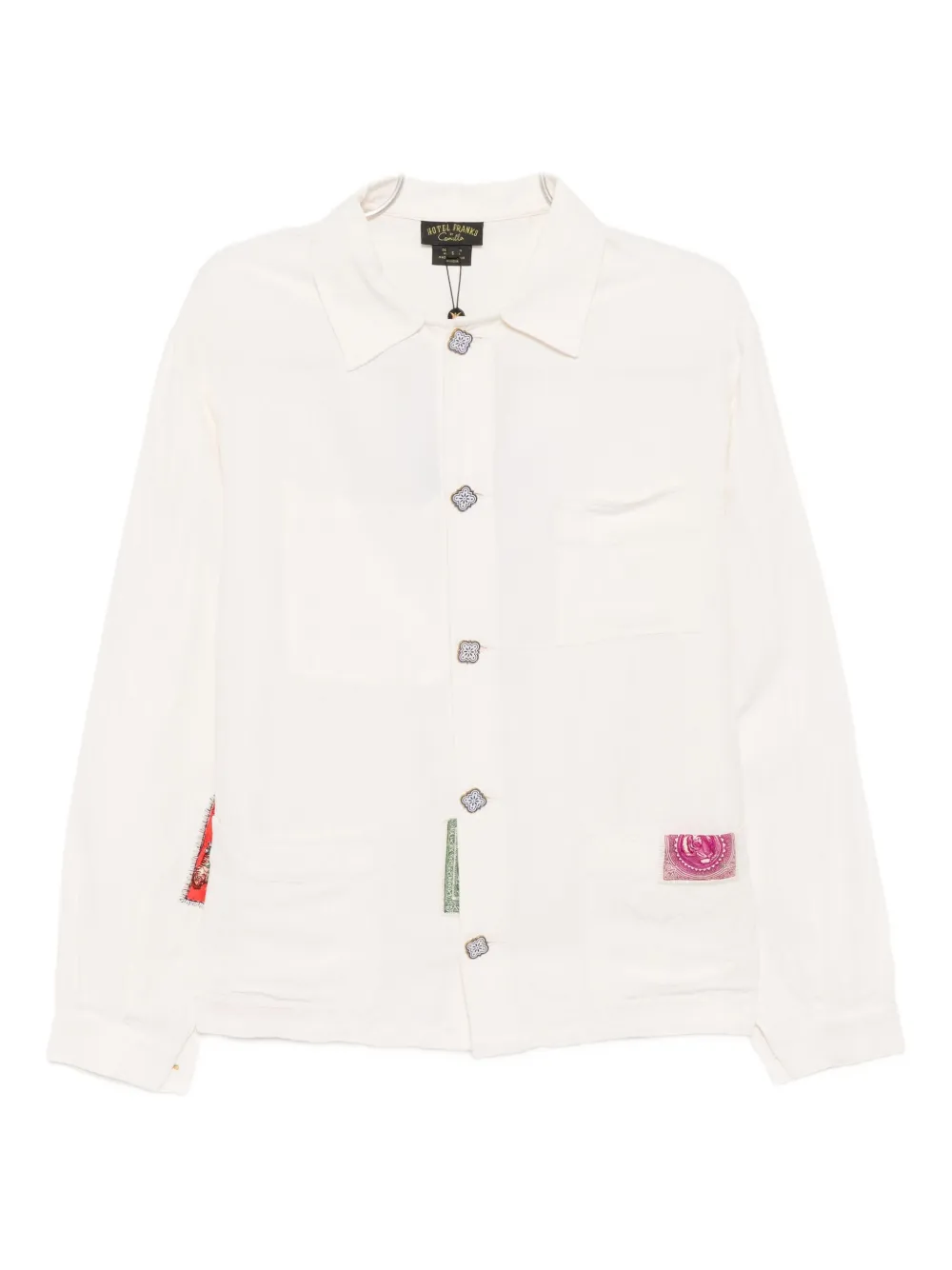 Camilla Notes From The Road Shirt Jacket In White