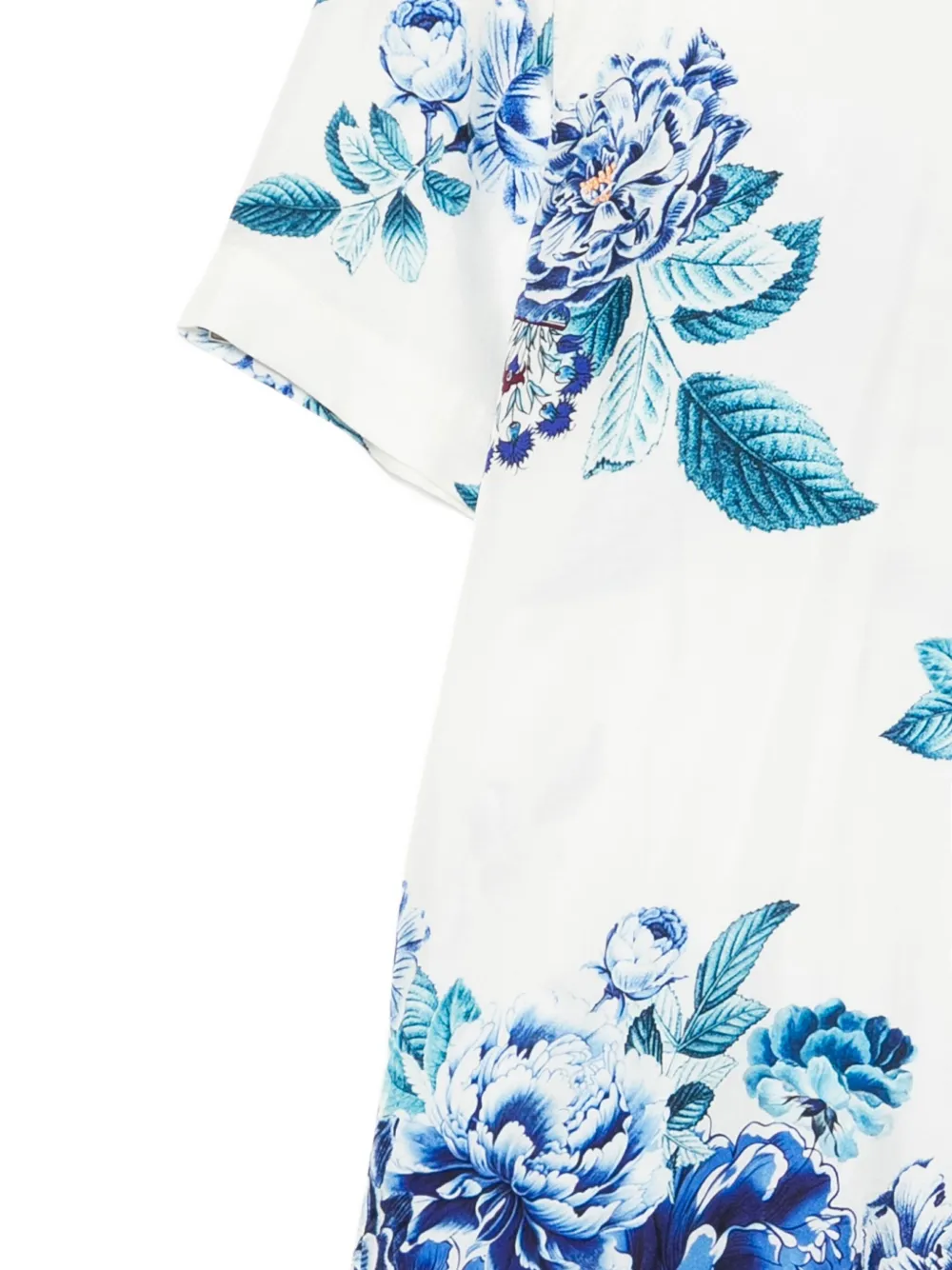 Camilla Oversized zijden overhemd Wit