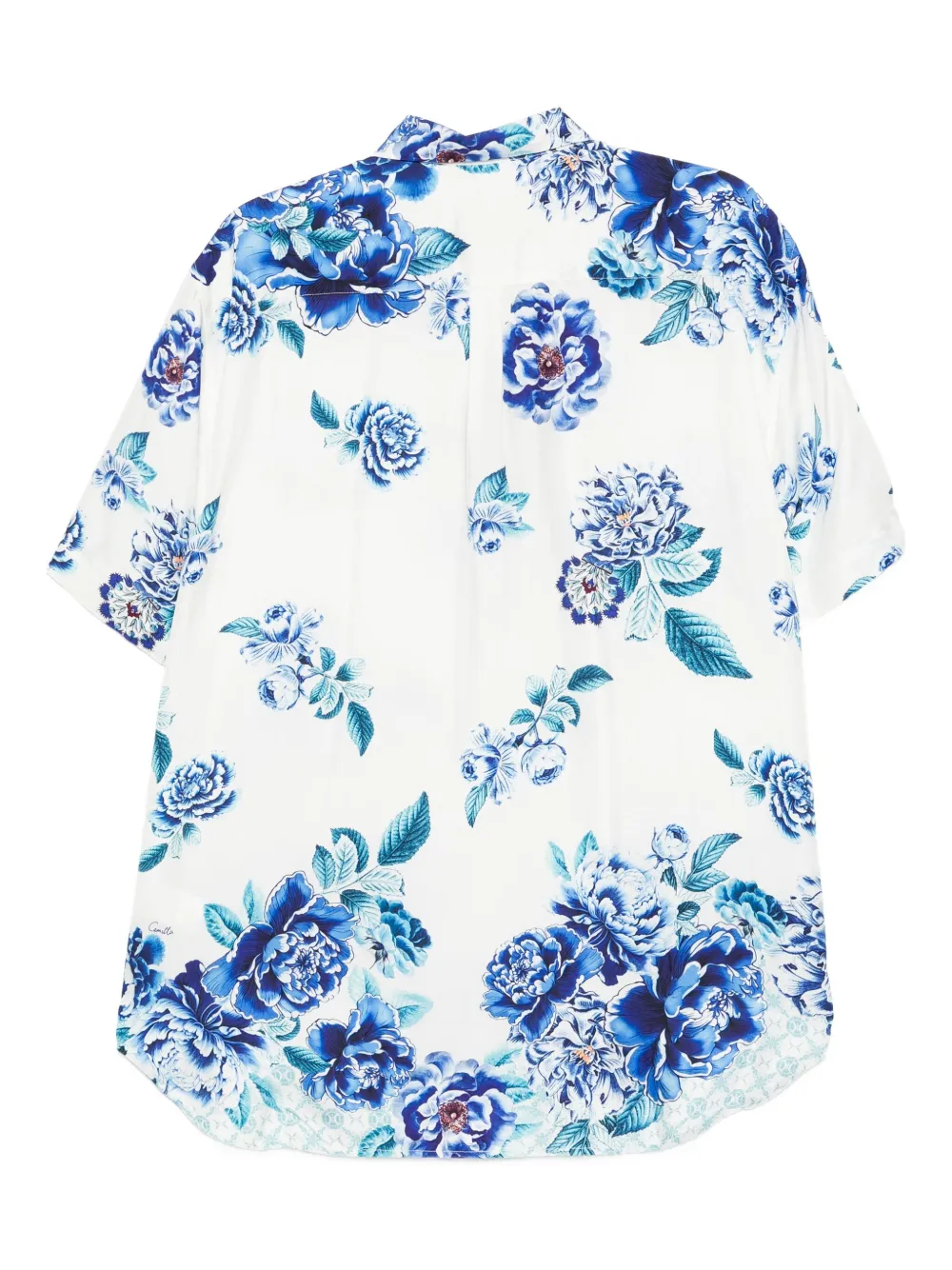 Camilla Oversized zijden overhemd - Wit