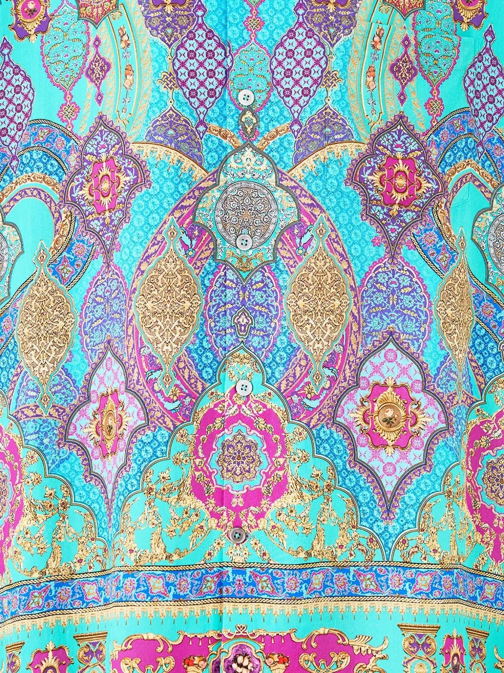 Camilla Overhemd met camp-kraag Blauw