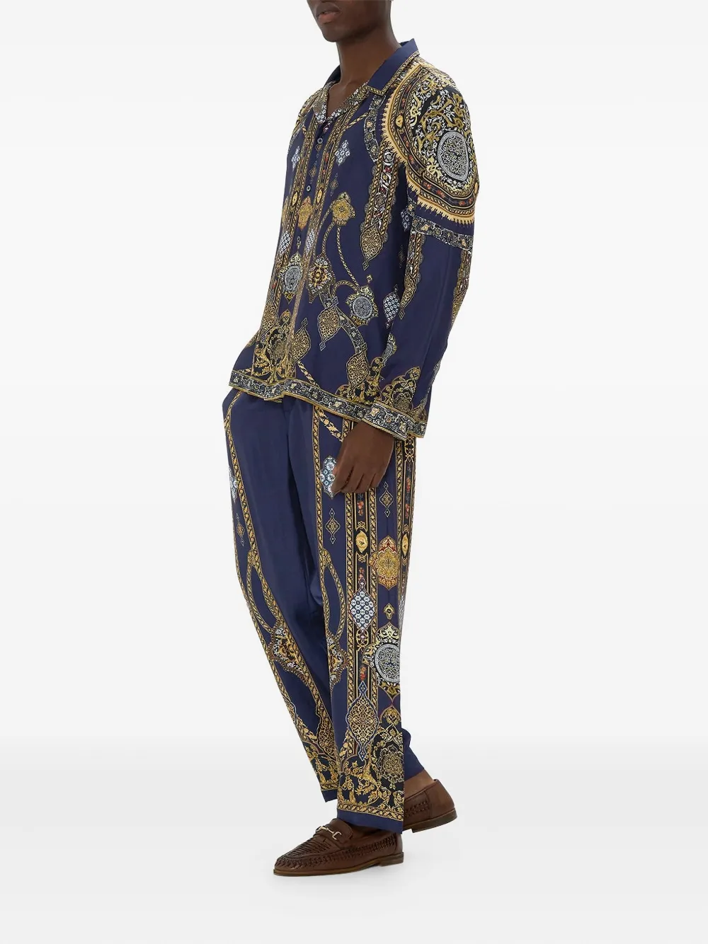 Camilla The Imperial Gate broek met wijde pijpen Blauw