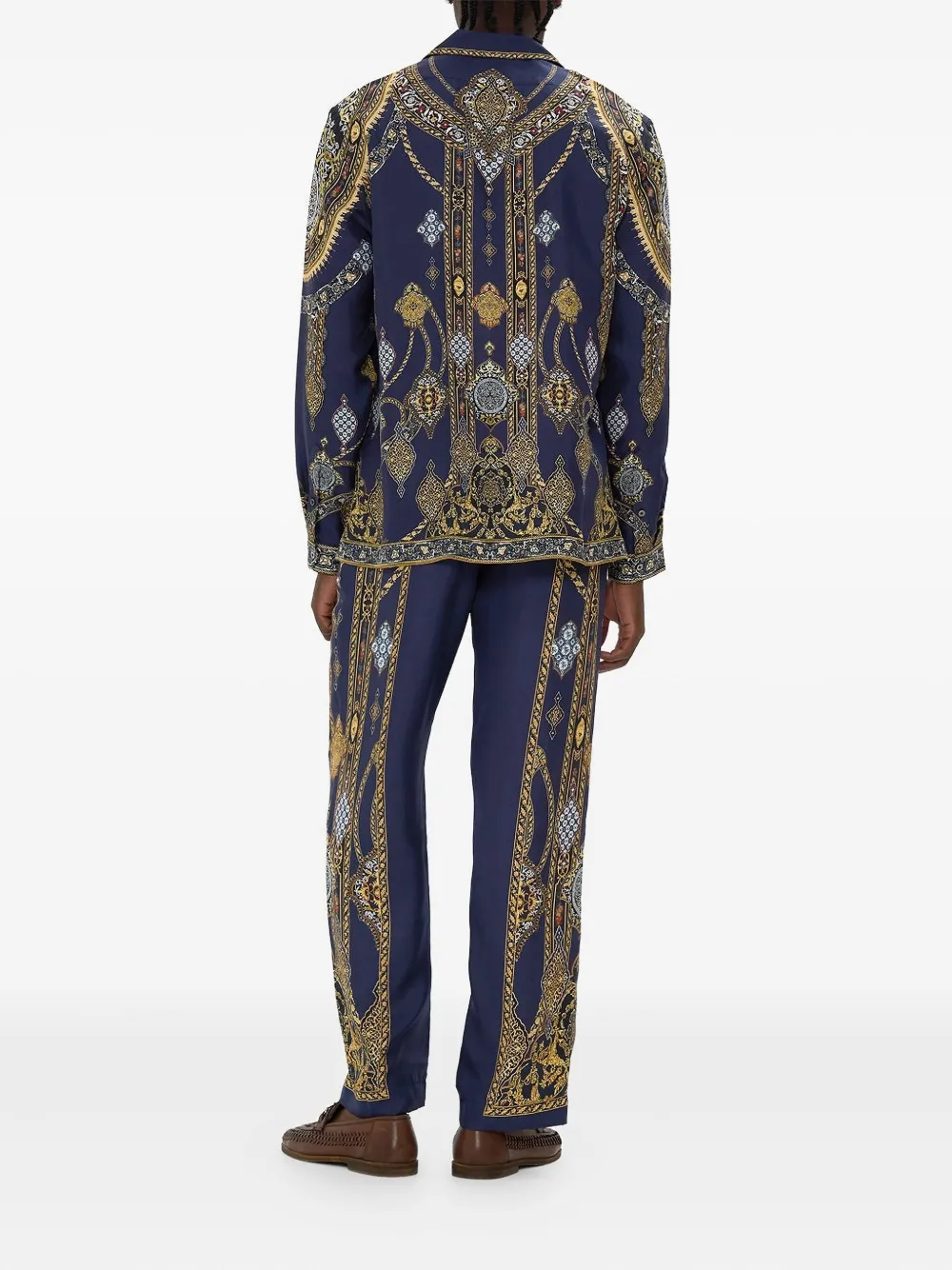 Camilla The Imperial Gate broek met wijde pijpen Blauw