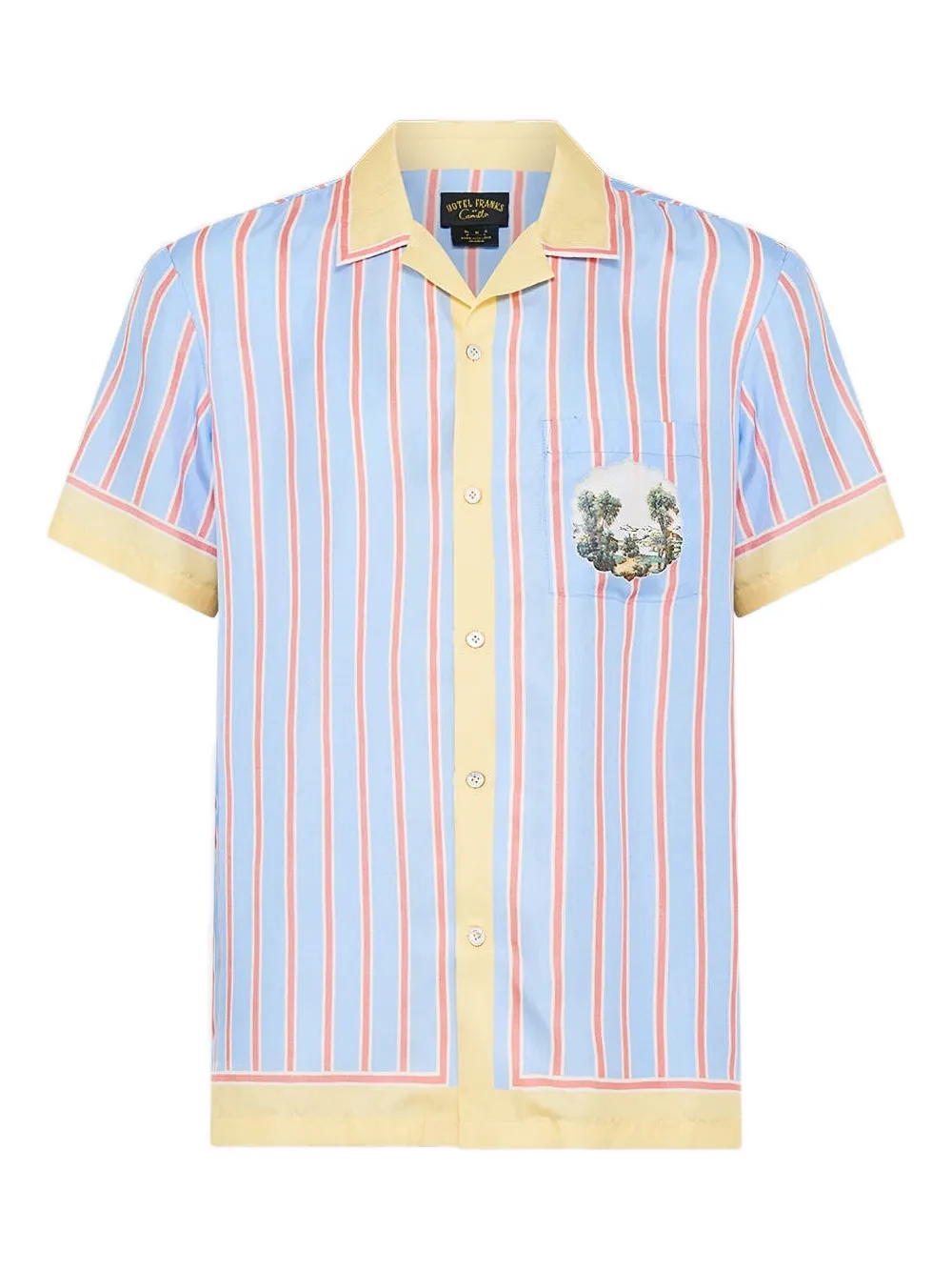Camilla camisa Botanical Ballads a rayas | azul | Image 1