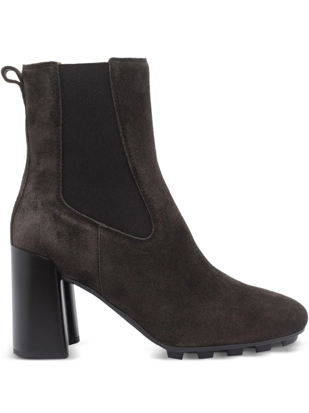 Hogan 90mm elastic-panel block-heel boots Brown