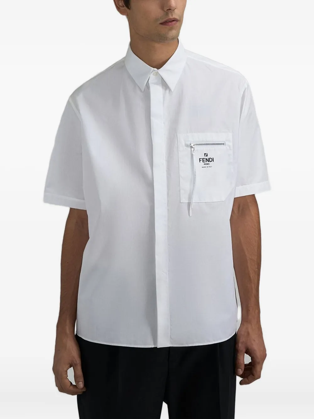 FENDI pocket-zip T.-shirt | White | Image 1