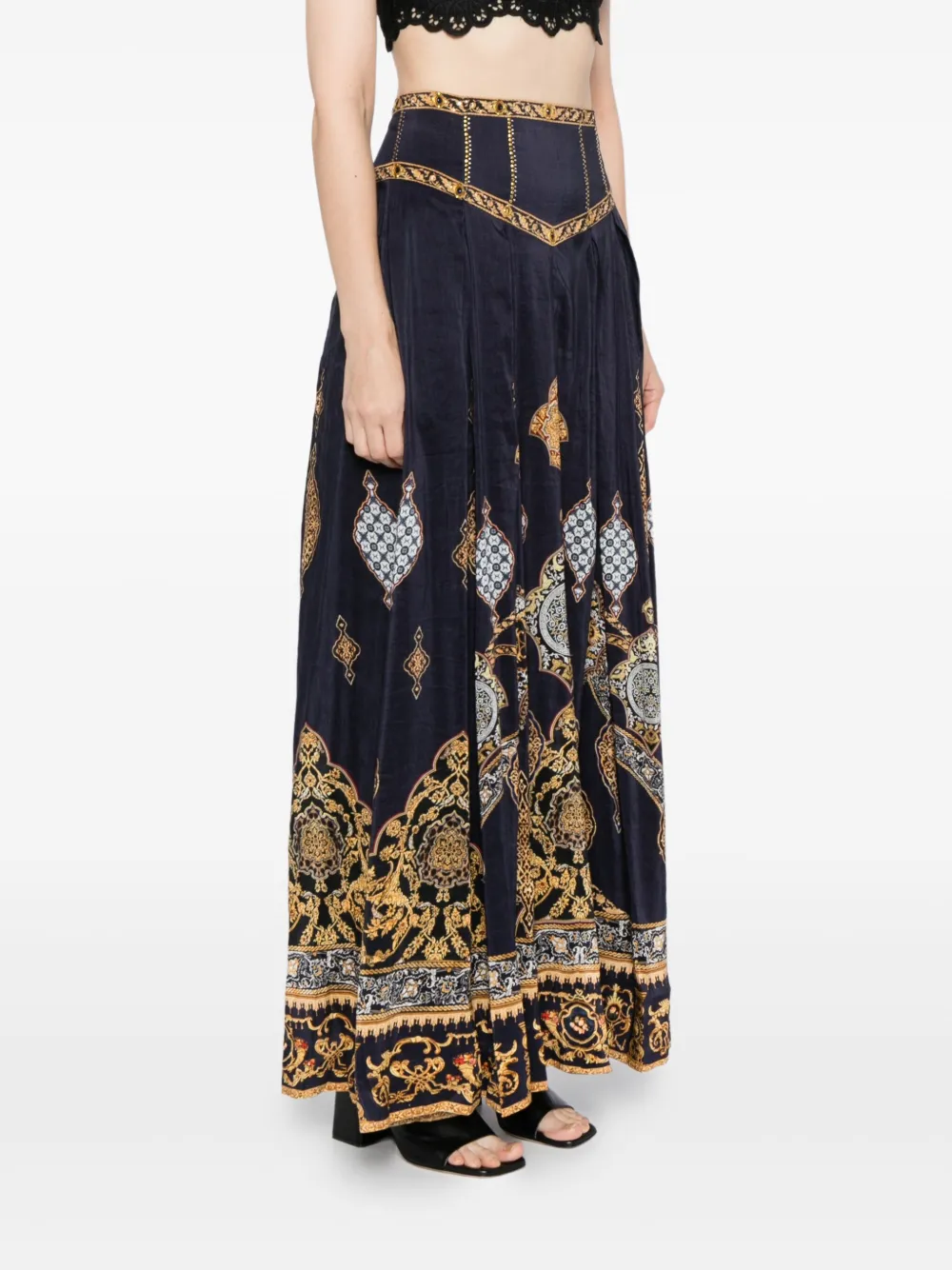 Camilla The Imperial Gate rok met plooien Blauw