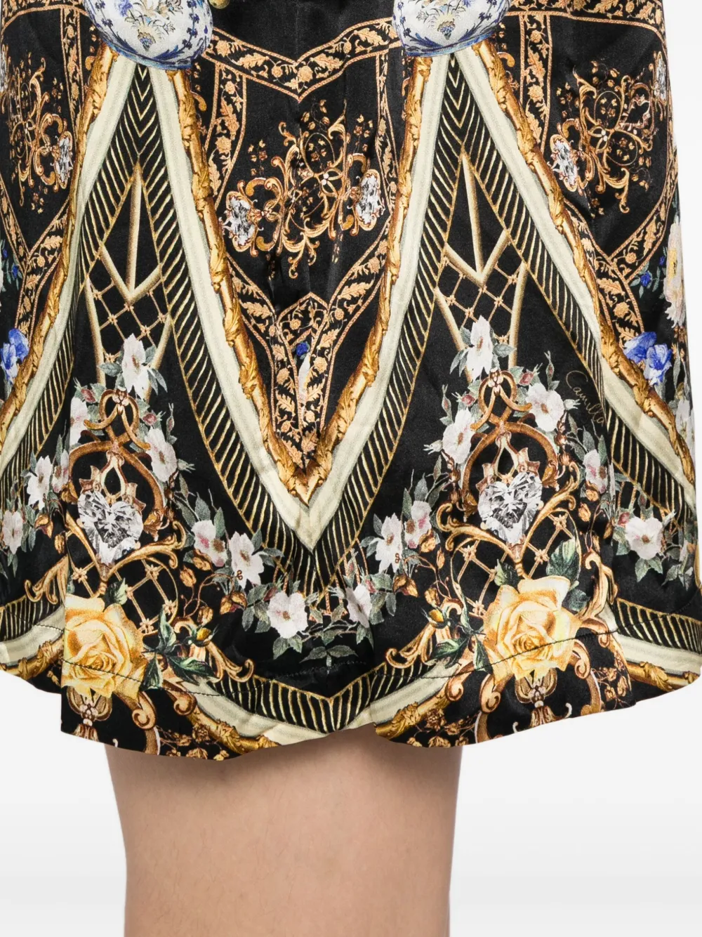 Camilla Ottoman Elegance blousejurk Zwart