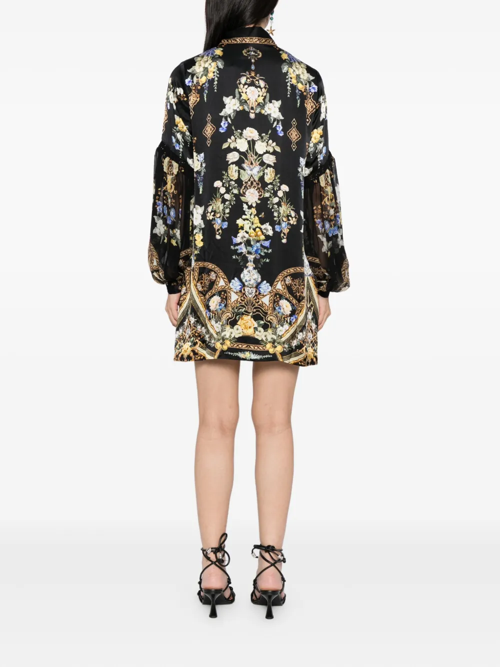 Camilla Ottoman Elegance blousejurk Zwart