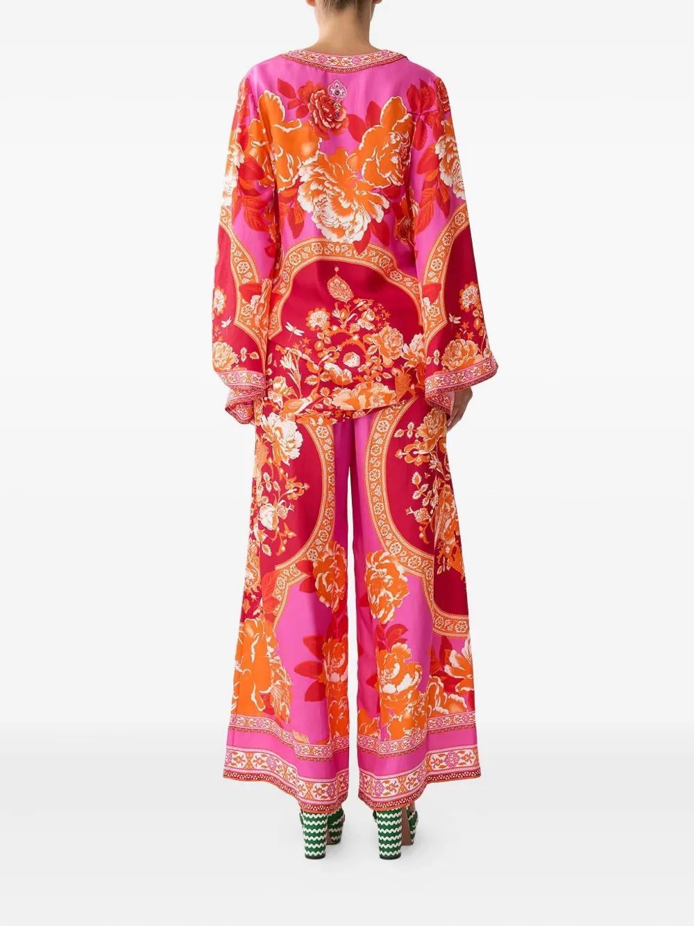 Camilla Tiles of Türkiye broek Roze