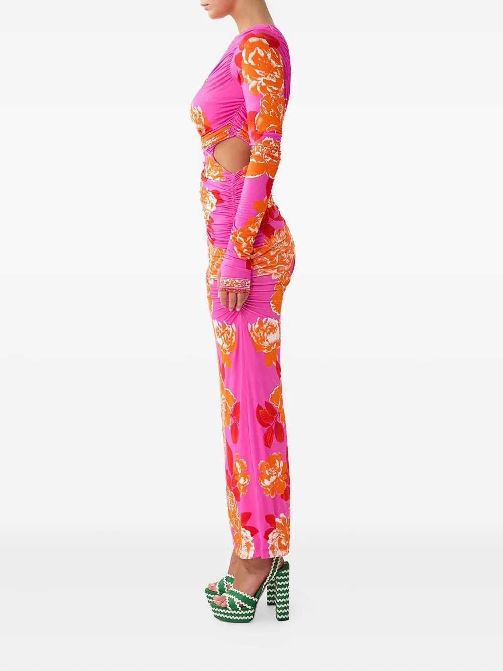 Camilla Tiles Of Türkiye midi-jurk Roze