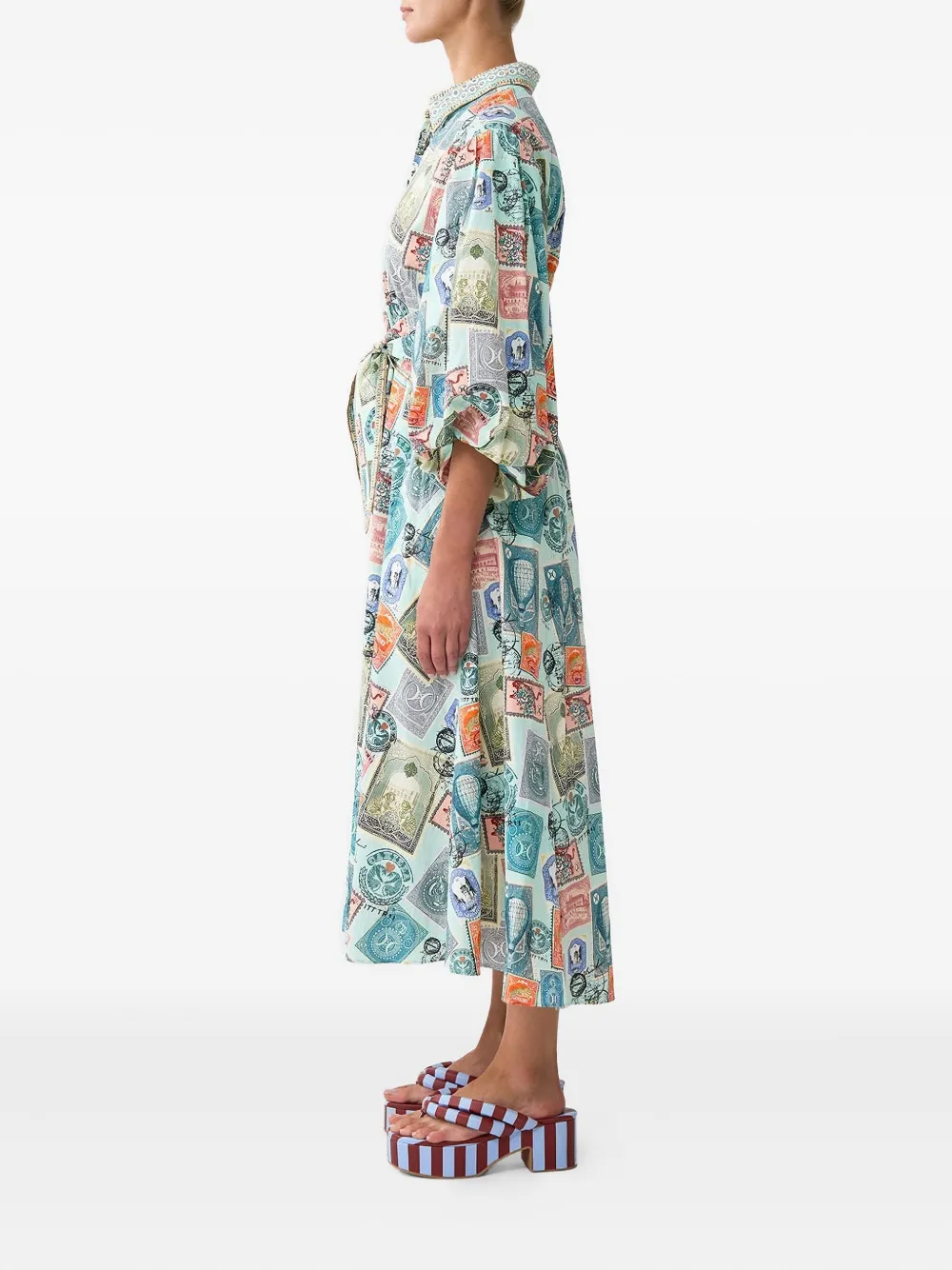 Camilla With Love From Türkiye midi-jurk Blauw