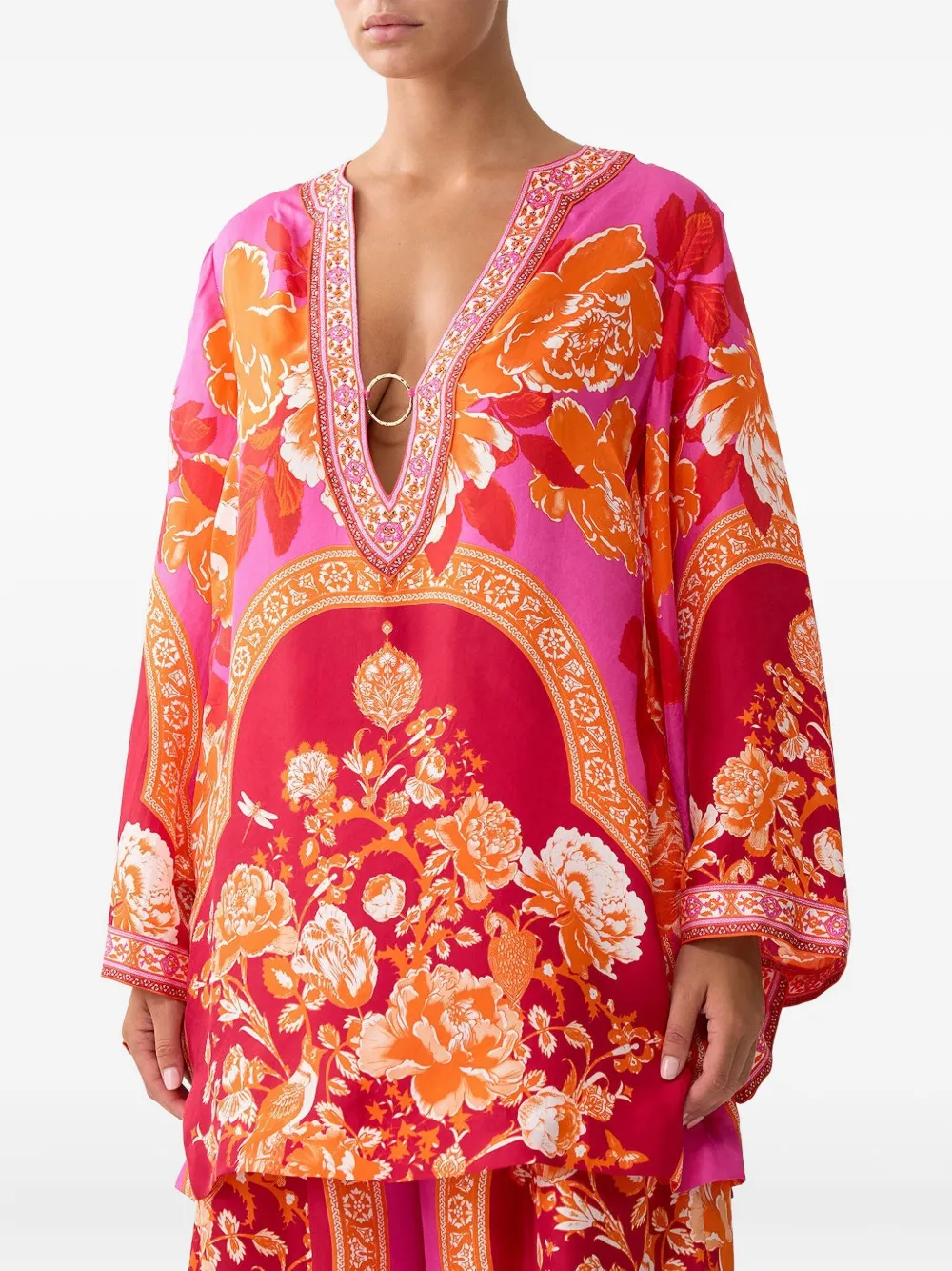 Camilla Tiles Of Türkiye mini-jurk Roze