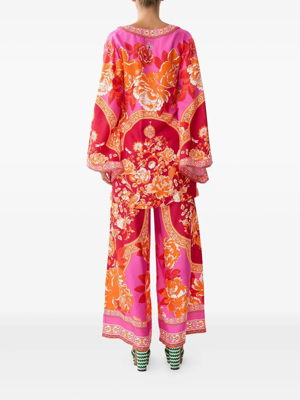 Camilla Tiles Of Türkiye mini-jurk Roze