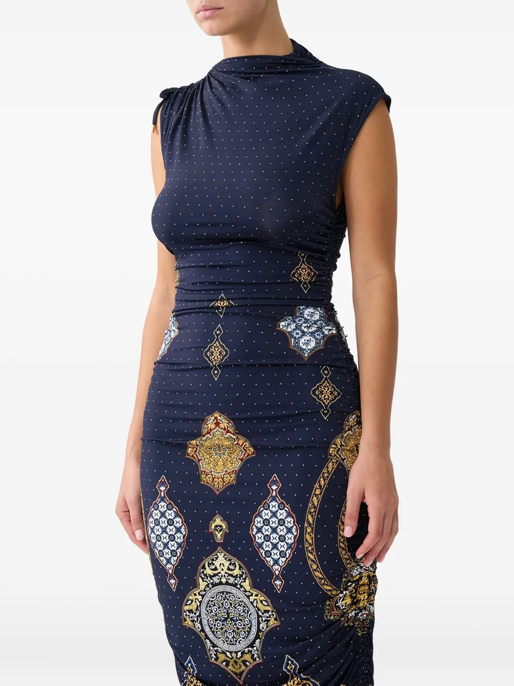 Camilla The Imperial Gate midi-jurk Blauw