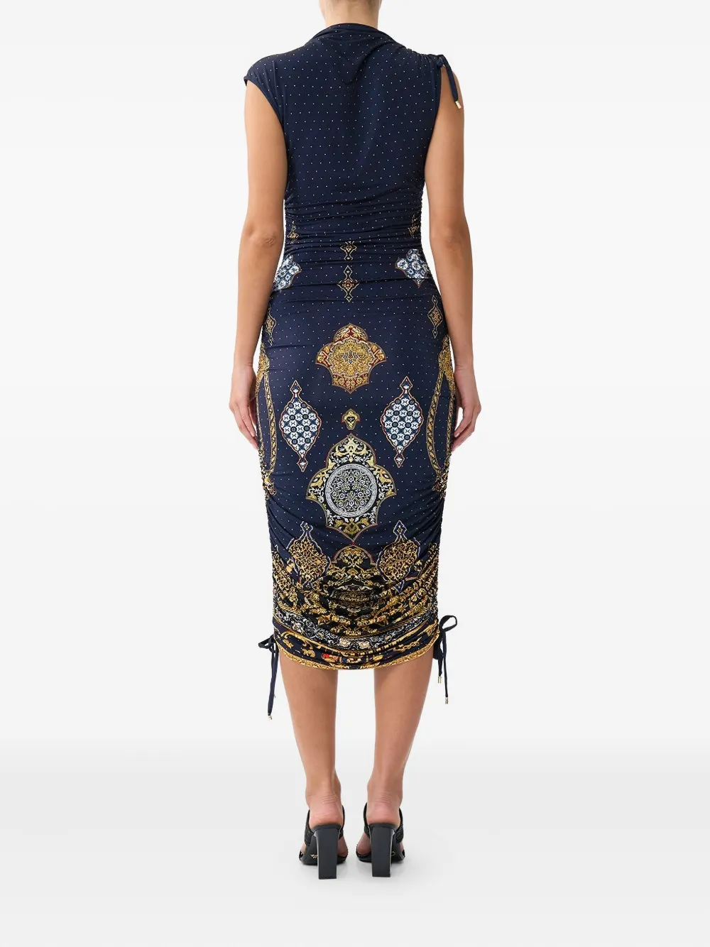 Camilla The Imperial Gate midi-jurk Blauw