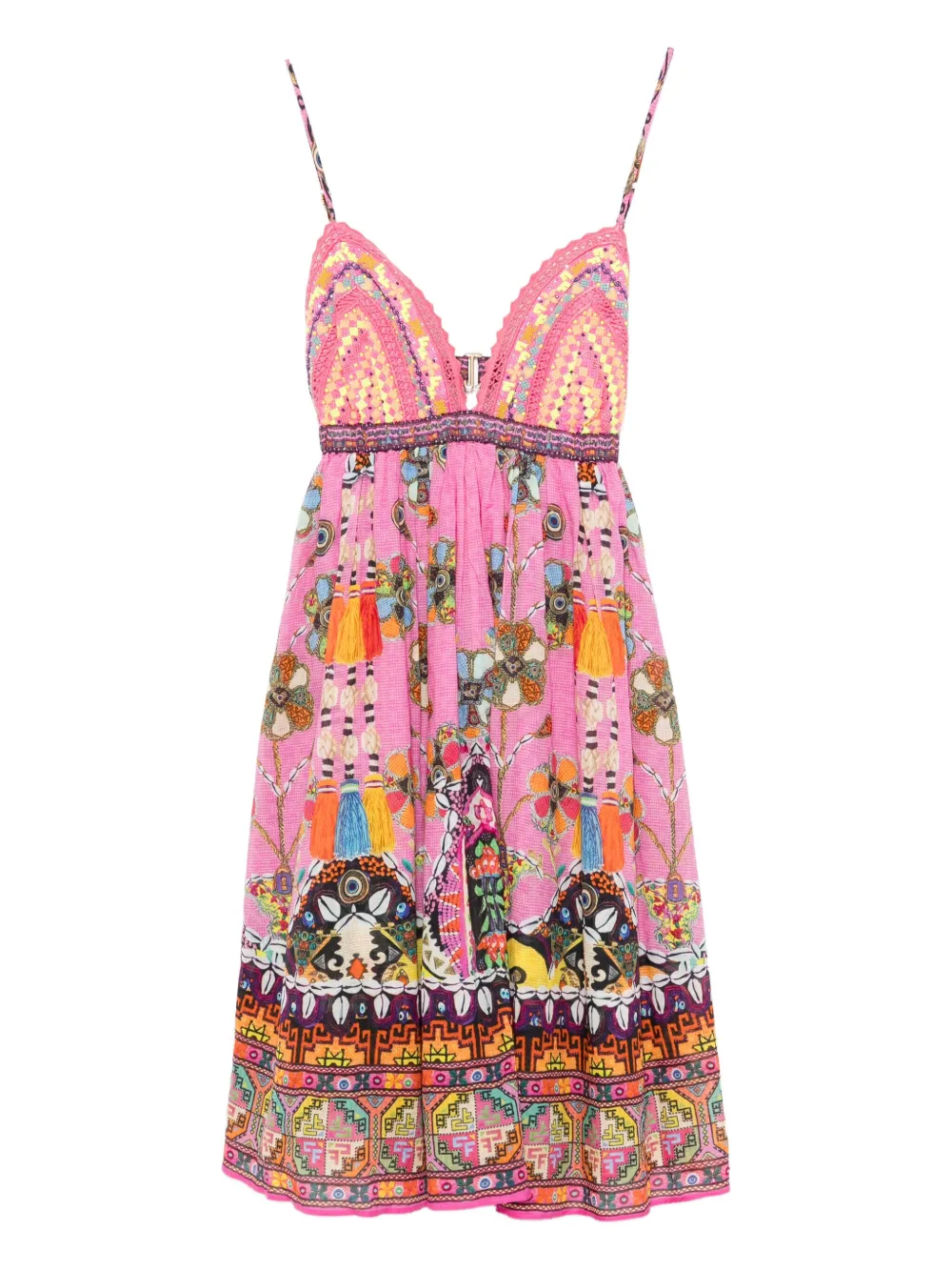 Camilla Patchwork Panorama dress - ピンク Camilla Patchwork Panorama dress - ピンク