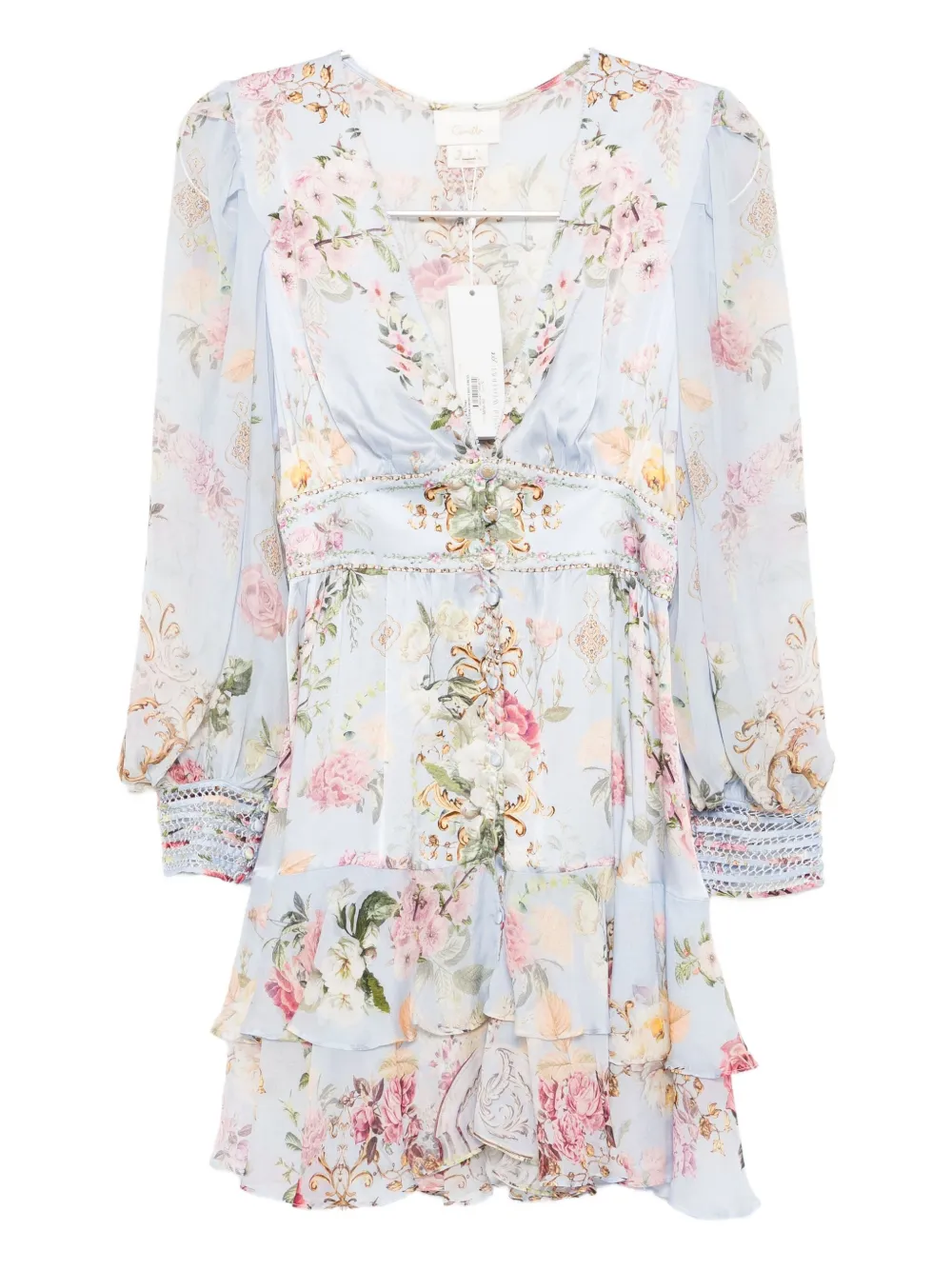 Camilla Tiled In Time mini dress - Blu