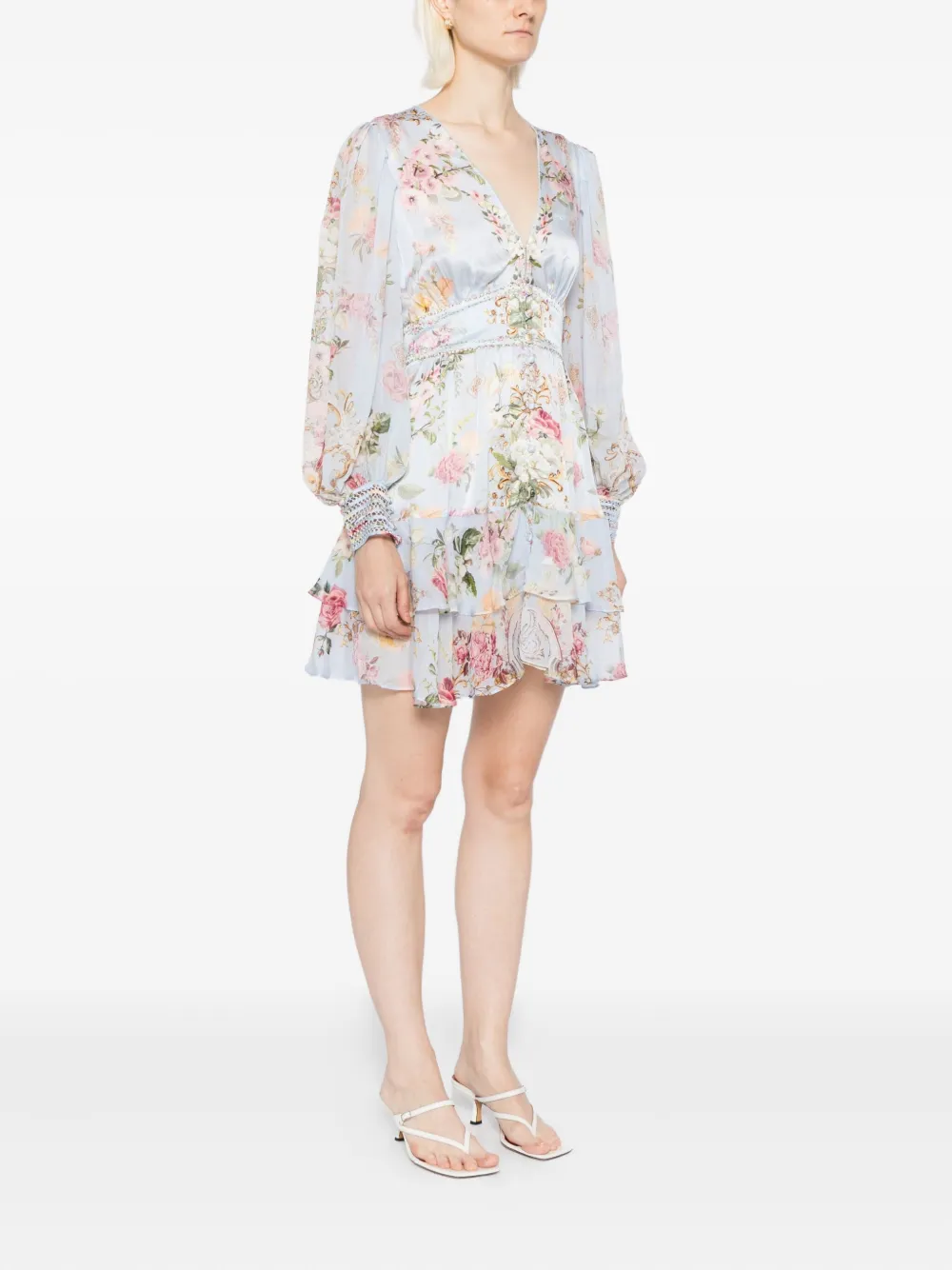 Camilla Tiled In Time mini-jurk Blauw