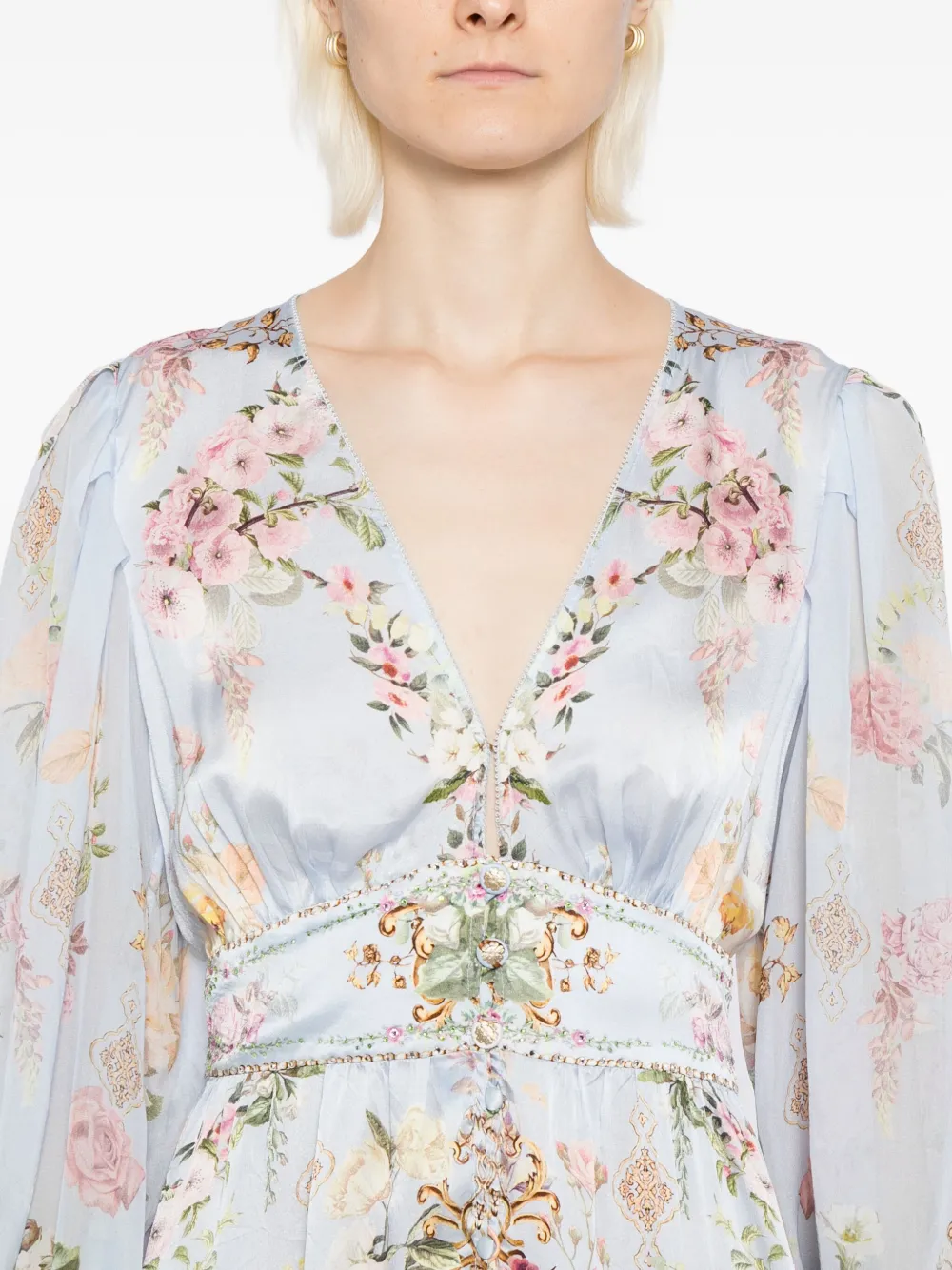 Camilla Tiled In Time mini-jurk Blauw