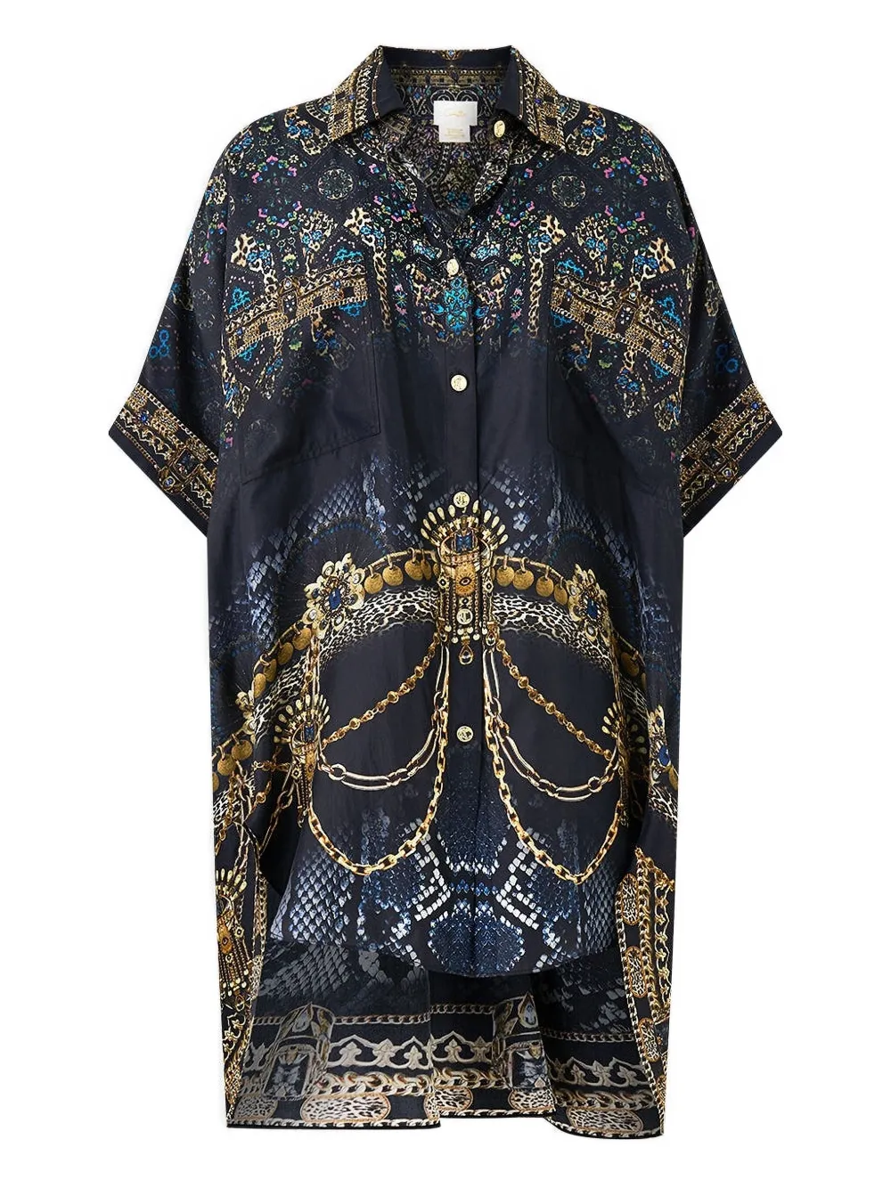 Camilla pocket-detailed shirt - Blu