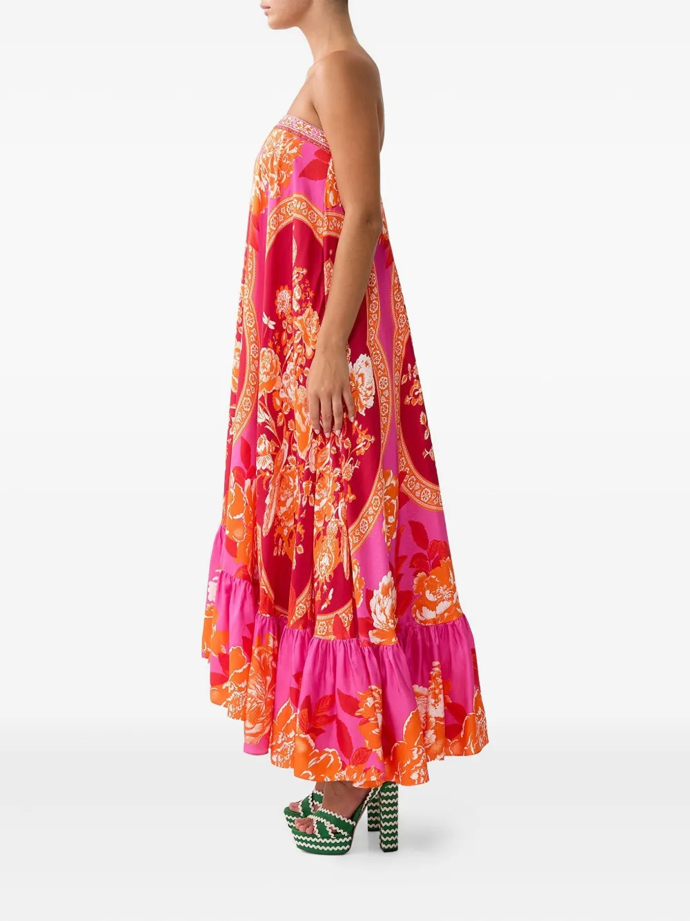 Camilla Tiles Of Türkiye maxi dress - Roze