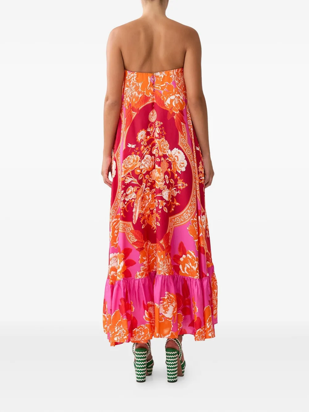 Camilla Tiles Of Türkiye maxi-jurk Roze