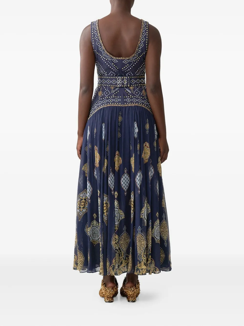 Camilla The Imperial Gate midi-jurk Blauw