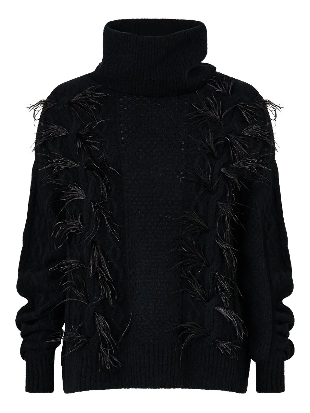 Camilla suéter con cuello vuelto | negro | Image 1