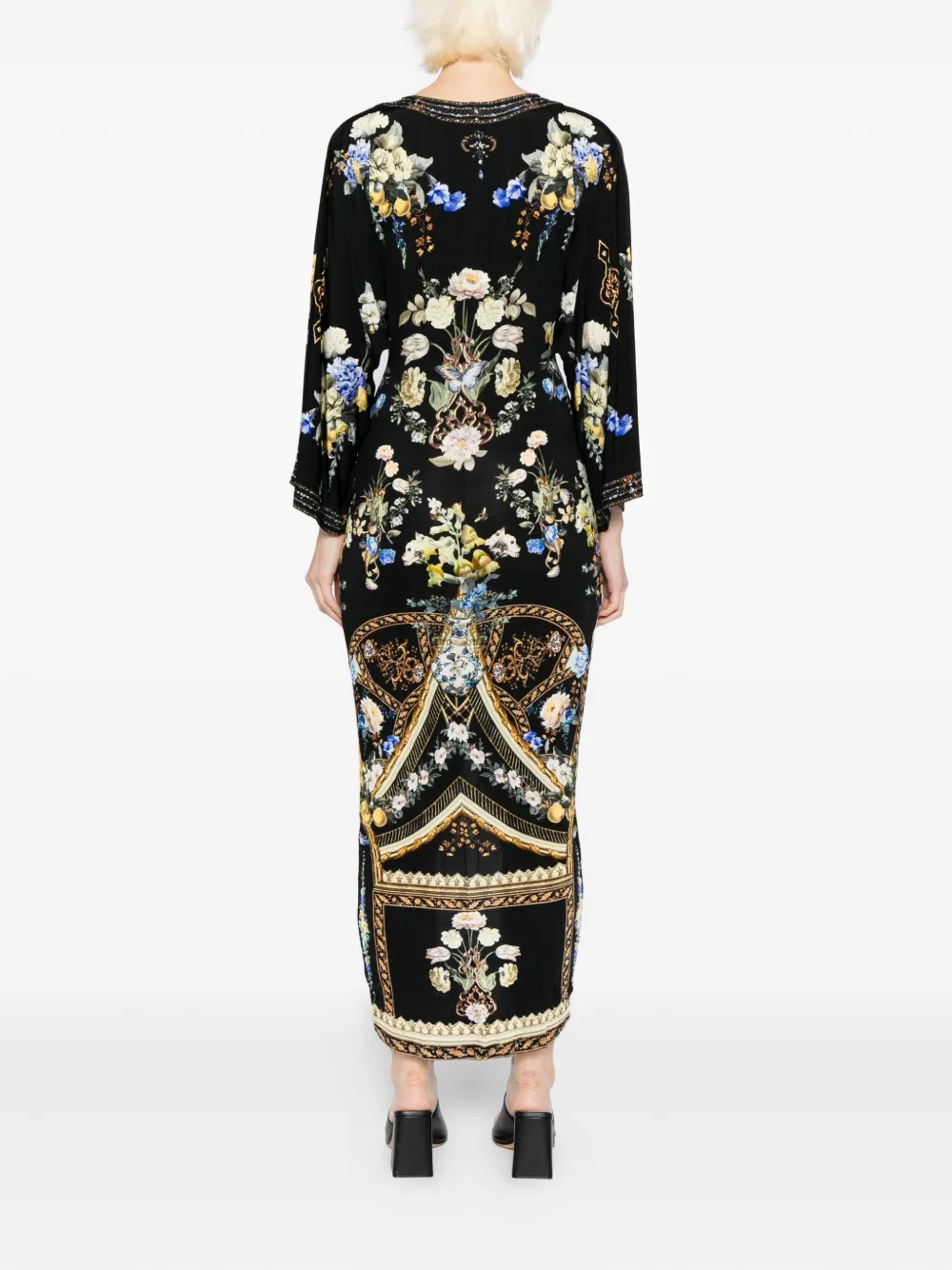 Camilla Ottoman Elegance jurk Zwart