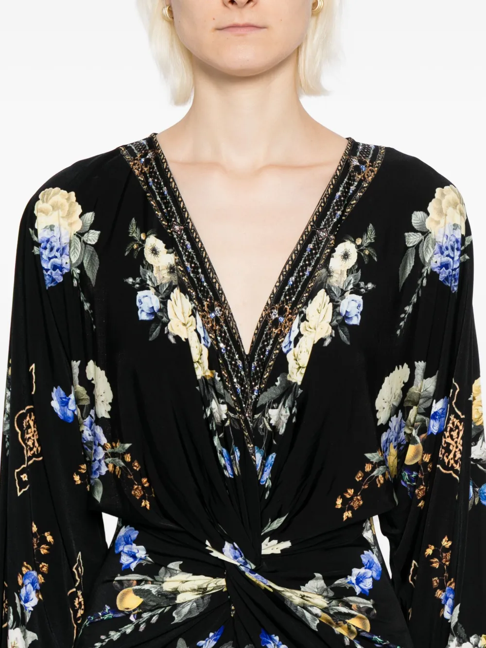 Camilla Ottoman Elegance jurk Zwart