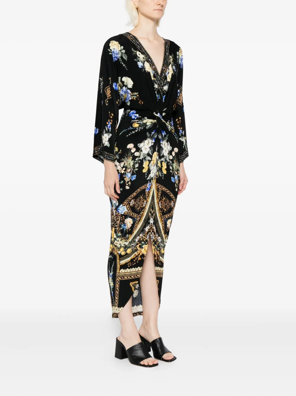 Camilla Ottoman Elegance jurk Zwart