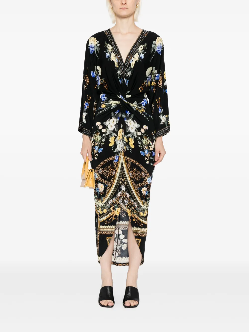 Camilla Ottoman Elegance jurk Zwart