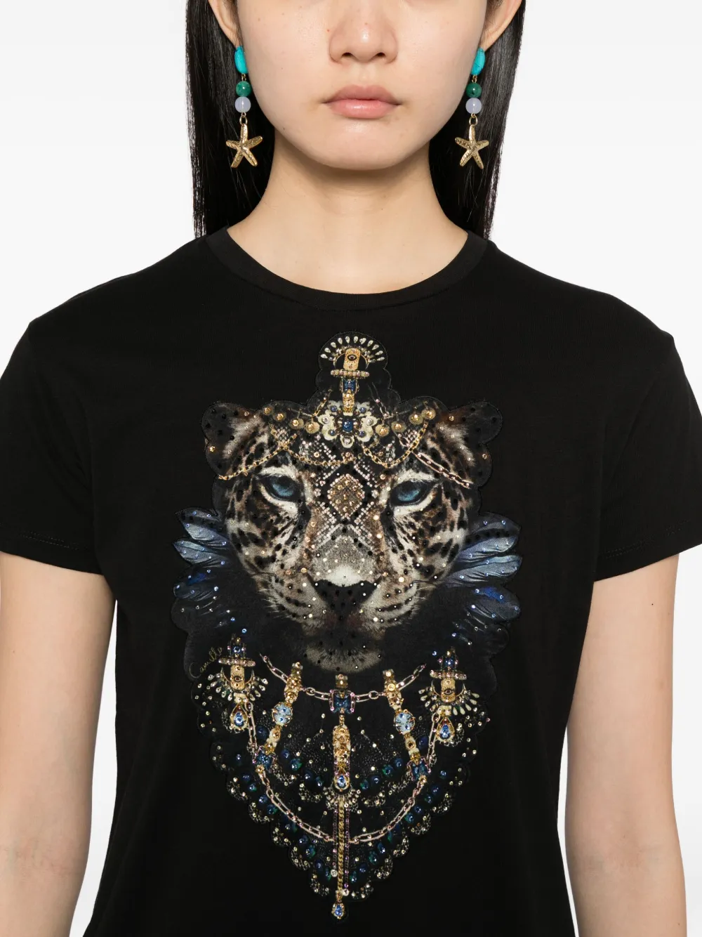 Camilla Song Of The Solstice T-shirt In Black
