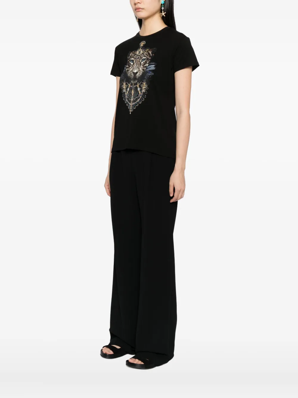 Camilla Song Of The Solstice T-shirt In Black