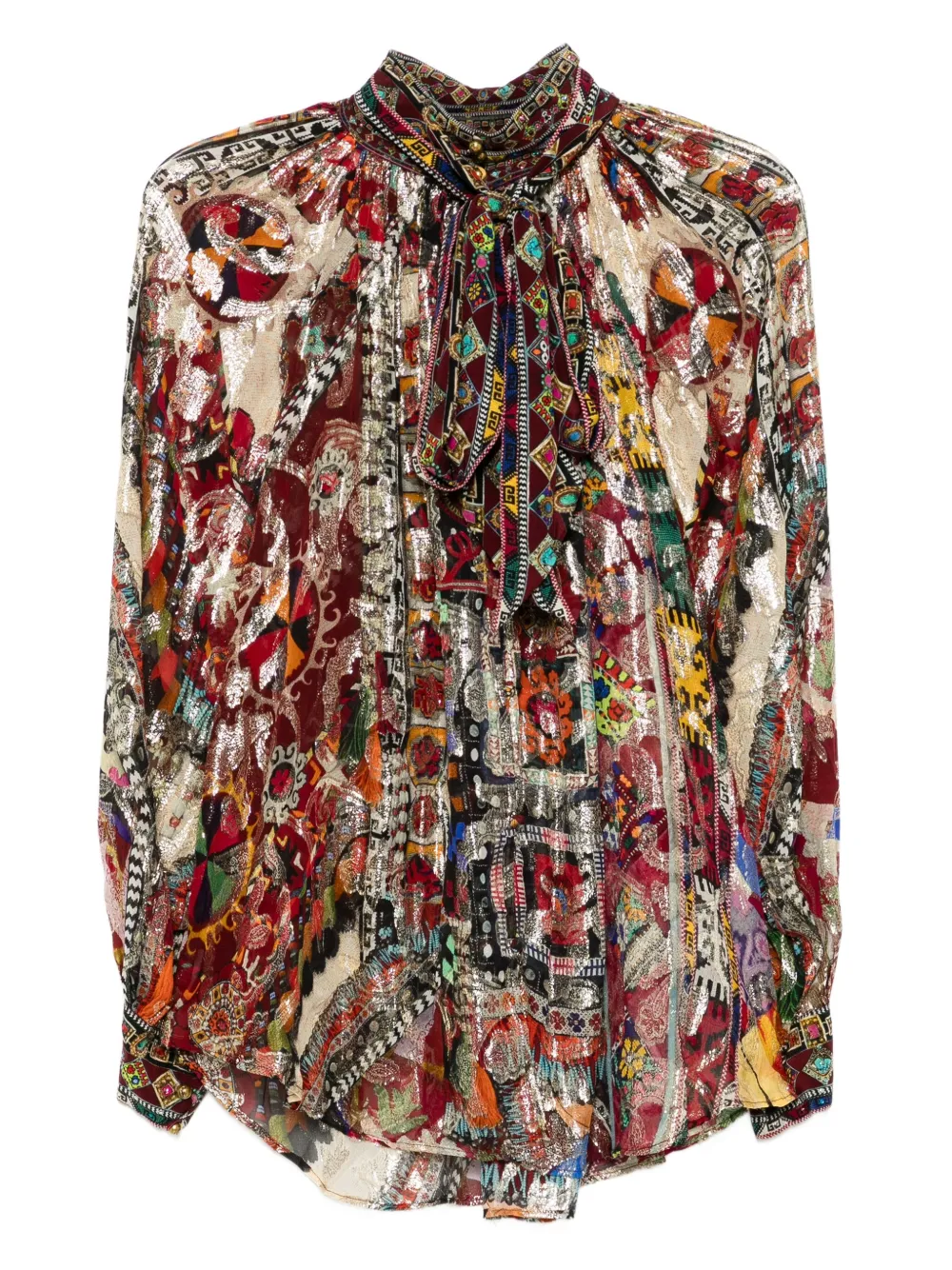 Camilla Blusa Patchwork Alchemy - Rosso