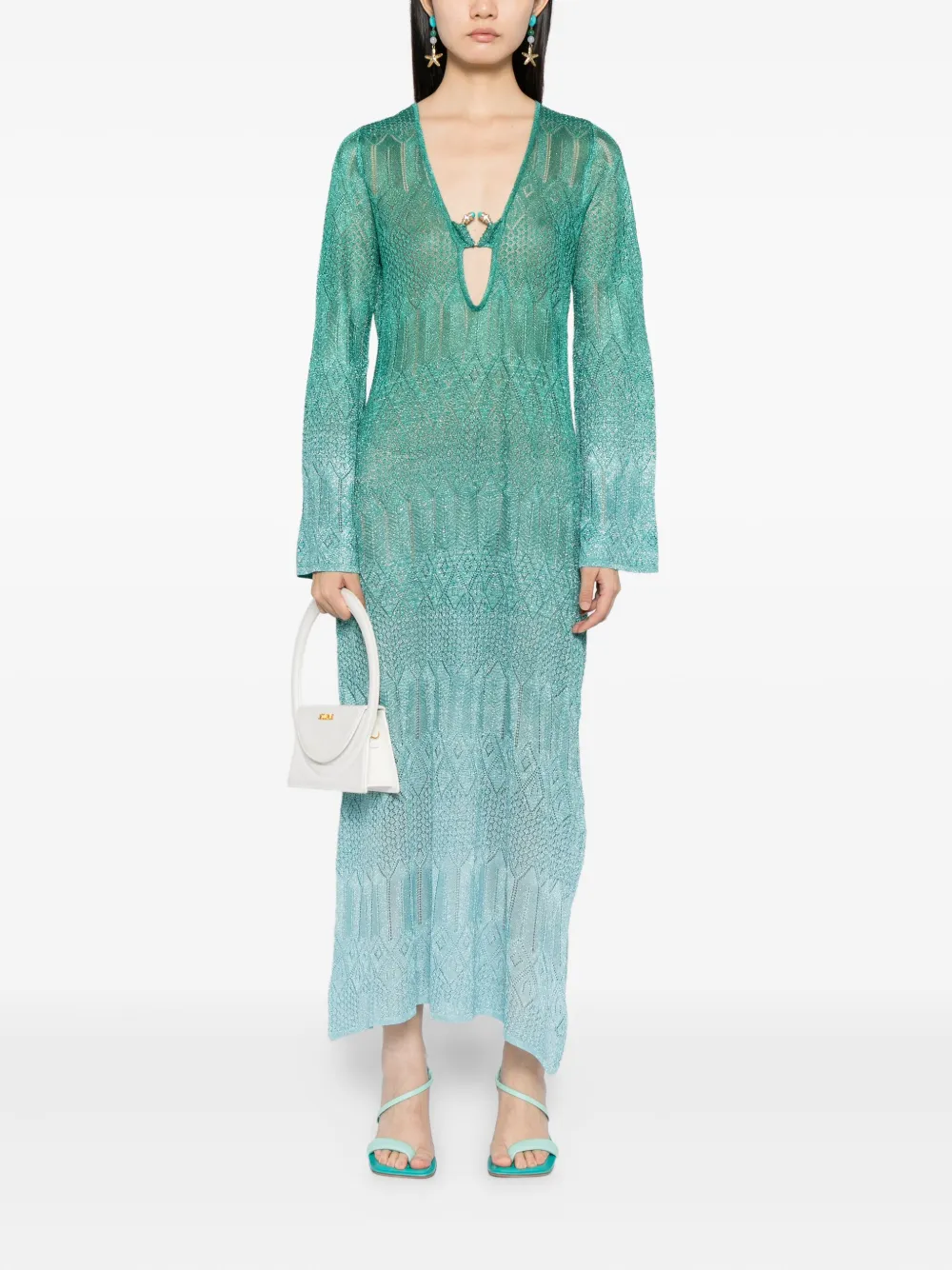 Camilla The Concubine's Corridor gebreide jurk Groen