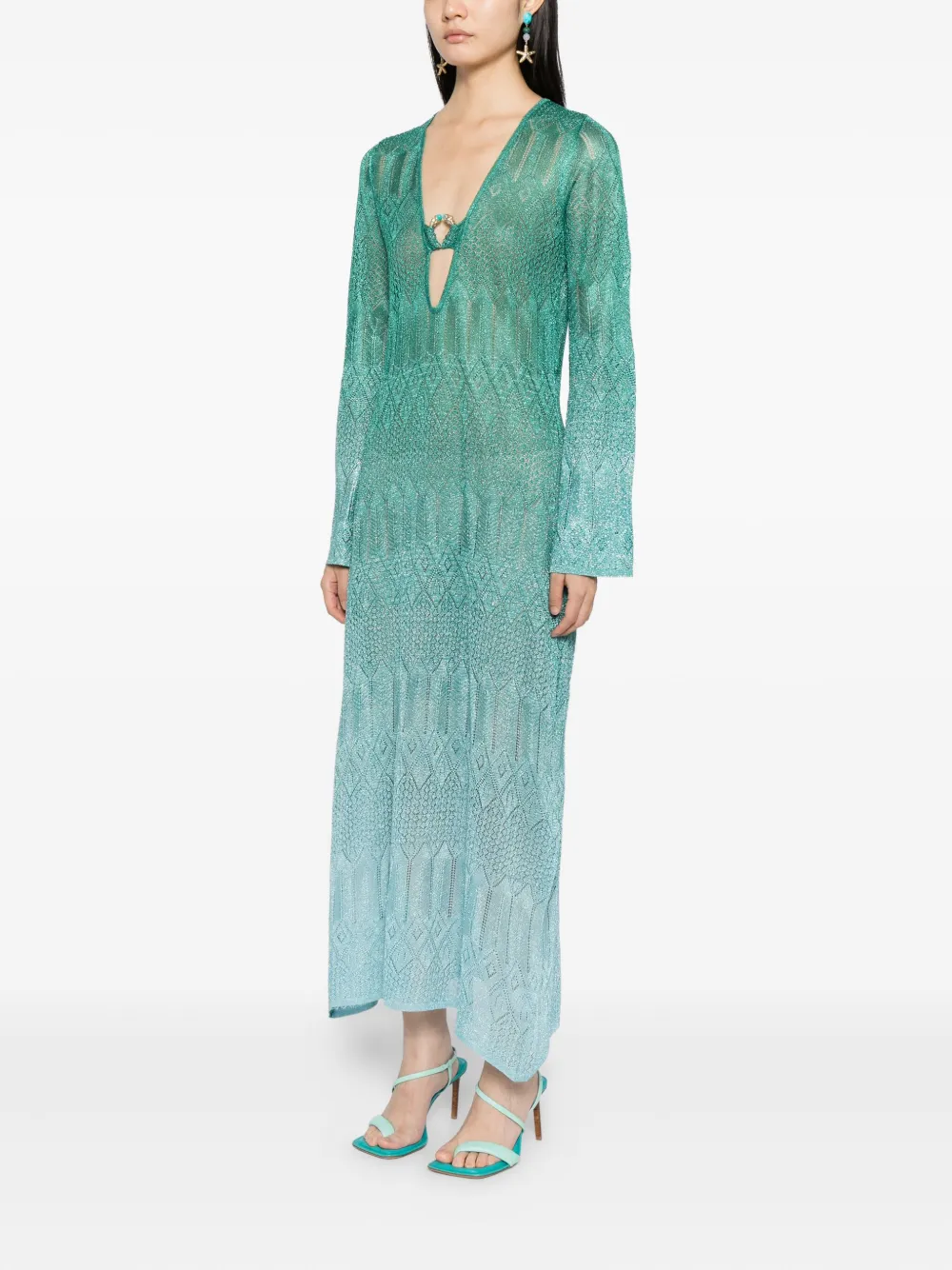 Camilla The Concubine's Corridor gebreide jurk Groen