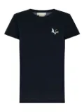 Camilla round-neck ottoman elegance T-shirt - Blue