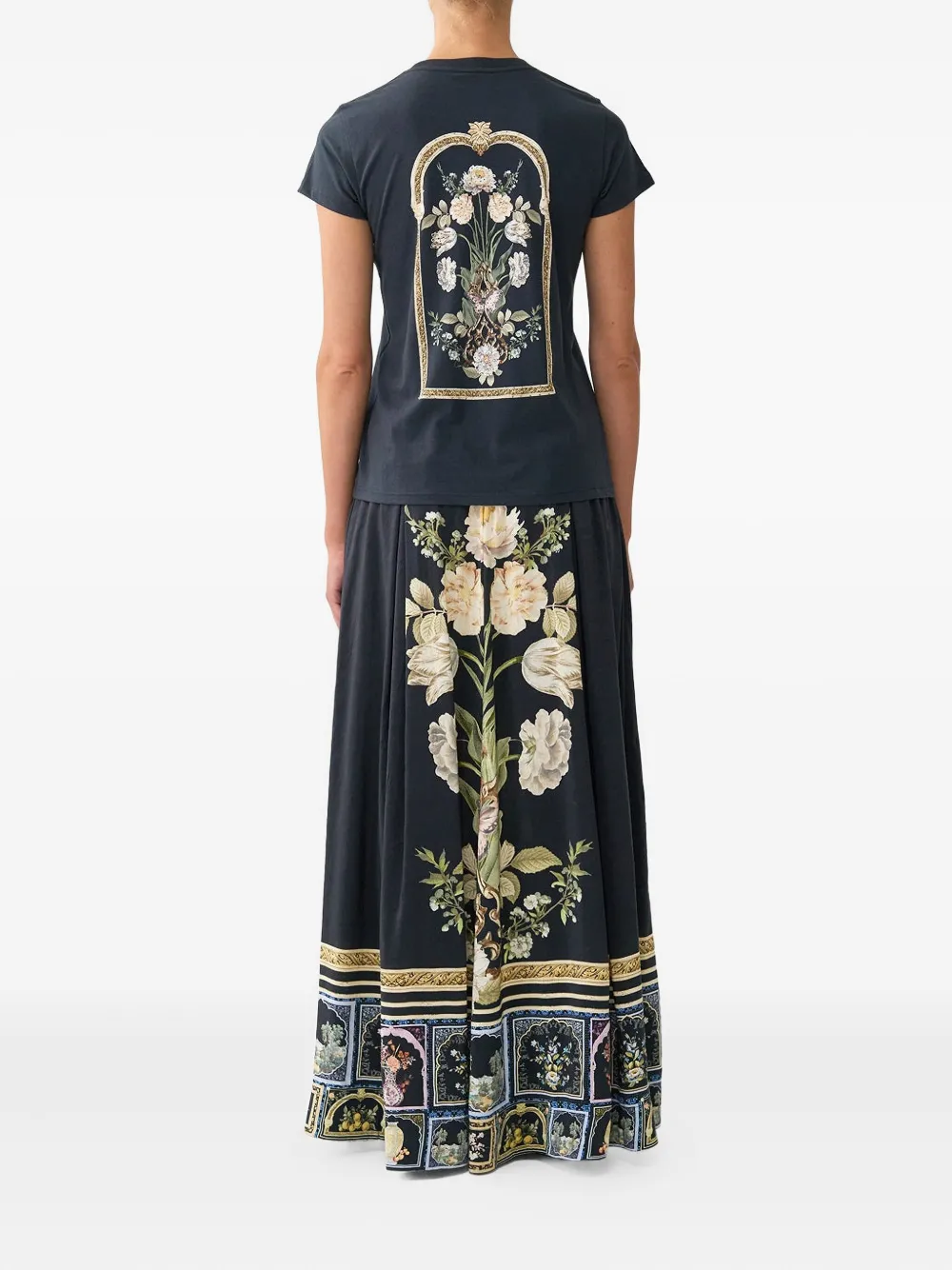 Camilla Ottoman Elegance T-shirt met ronde hals Blauw