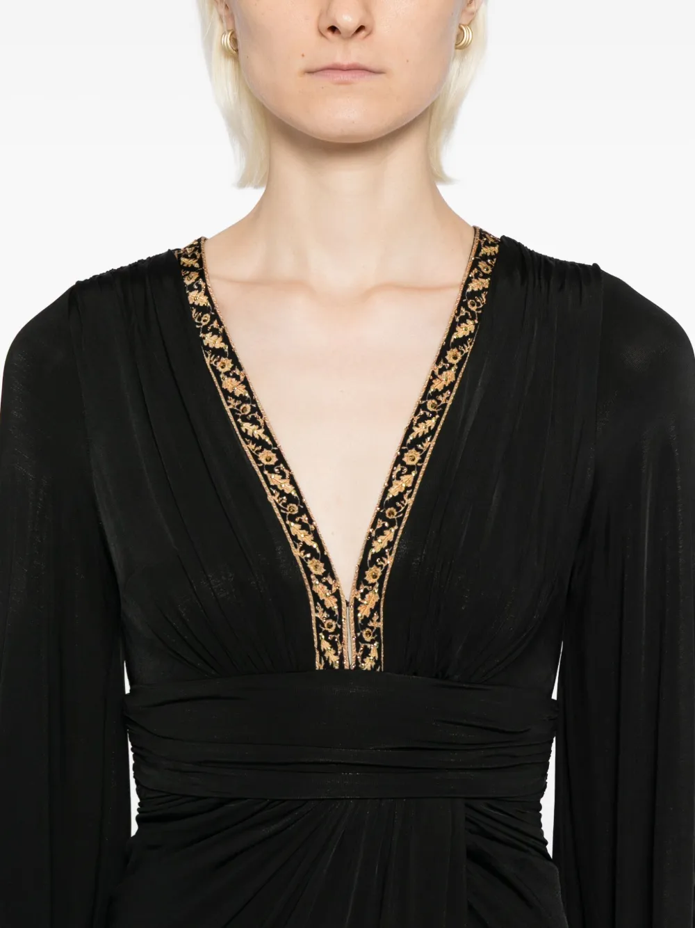 Camilla Ottoman Elegance jurk Zwart