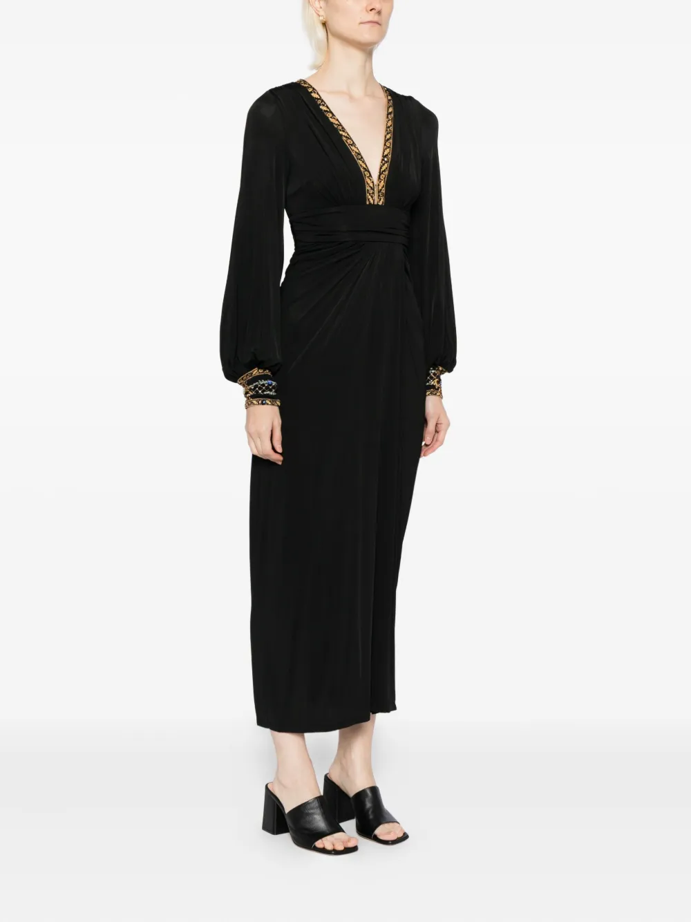 Camilla Ottoman Elegance jurk Zwart