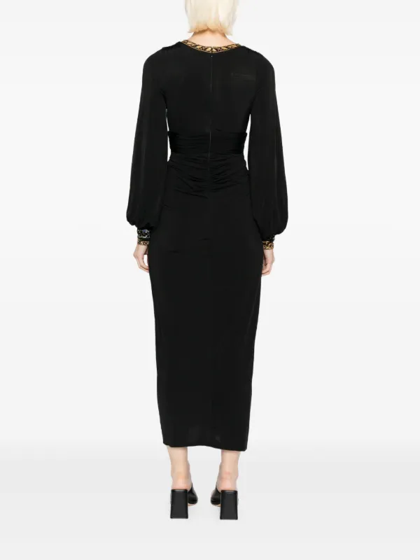 Camilla Ottoman Elegance Dress | Black | FARFETCH JO