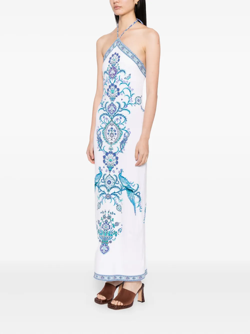 Camilla Isnik Lullaby halterjurk Wit