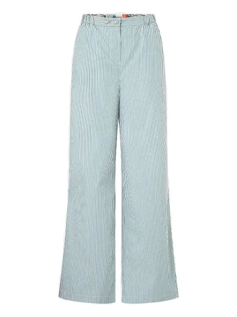 Camilla striped wide-leg trousers